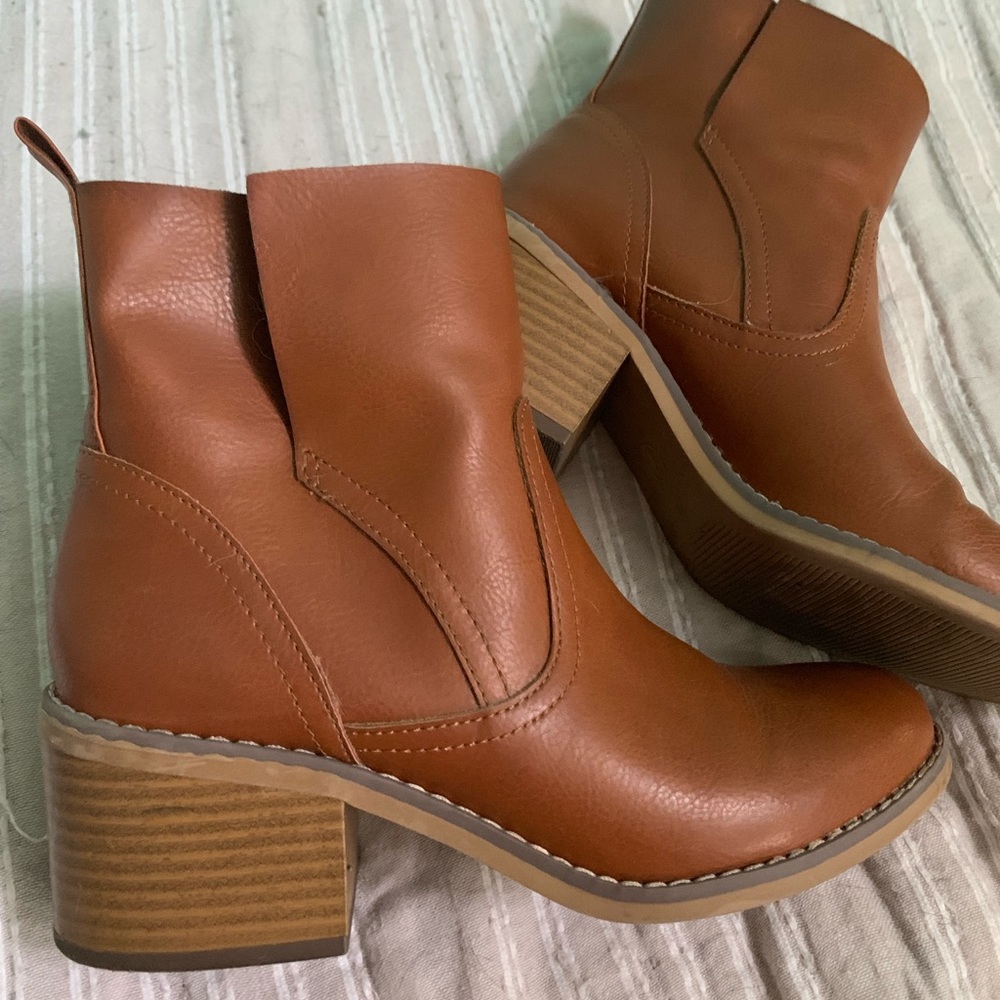 Brown booties